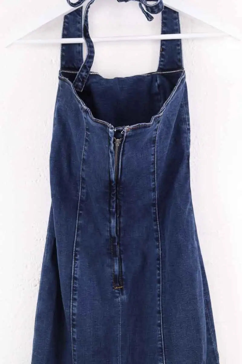 Robe Reformation Bleu en Coton - élasthanne