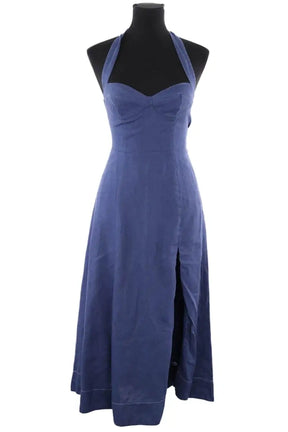 Robe Reformation Bleu en Lin, taille XS - Seconde Main