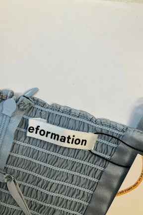 Robe Reformation Bleu en Soie