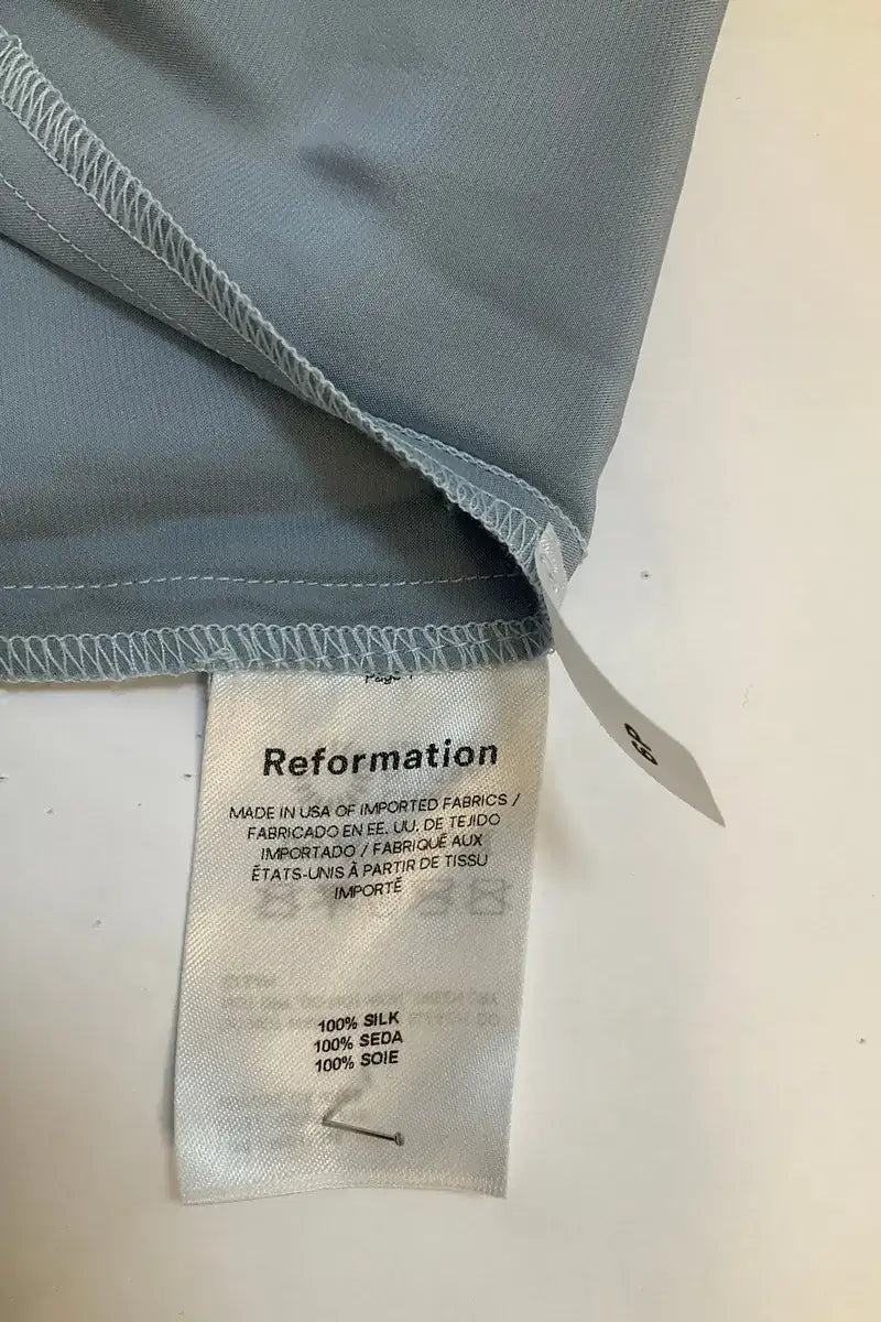 Robe Reformation Bleu en Soie