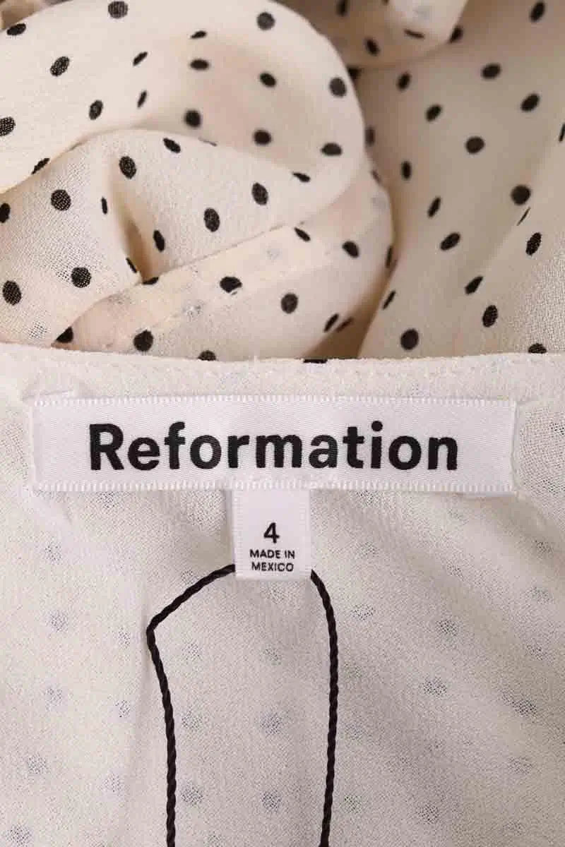 Robe Reformation Ecru en Viscose