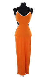 Robe Reformation Orange en Synthétique, taille S - Seconde Main