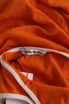 Robe Reformation Orange en Synthétique