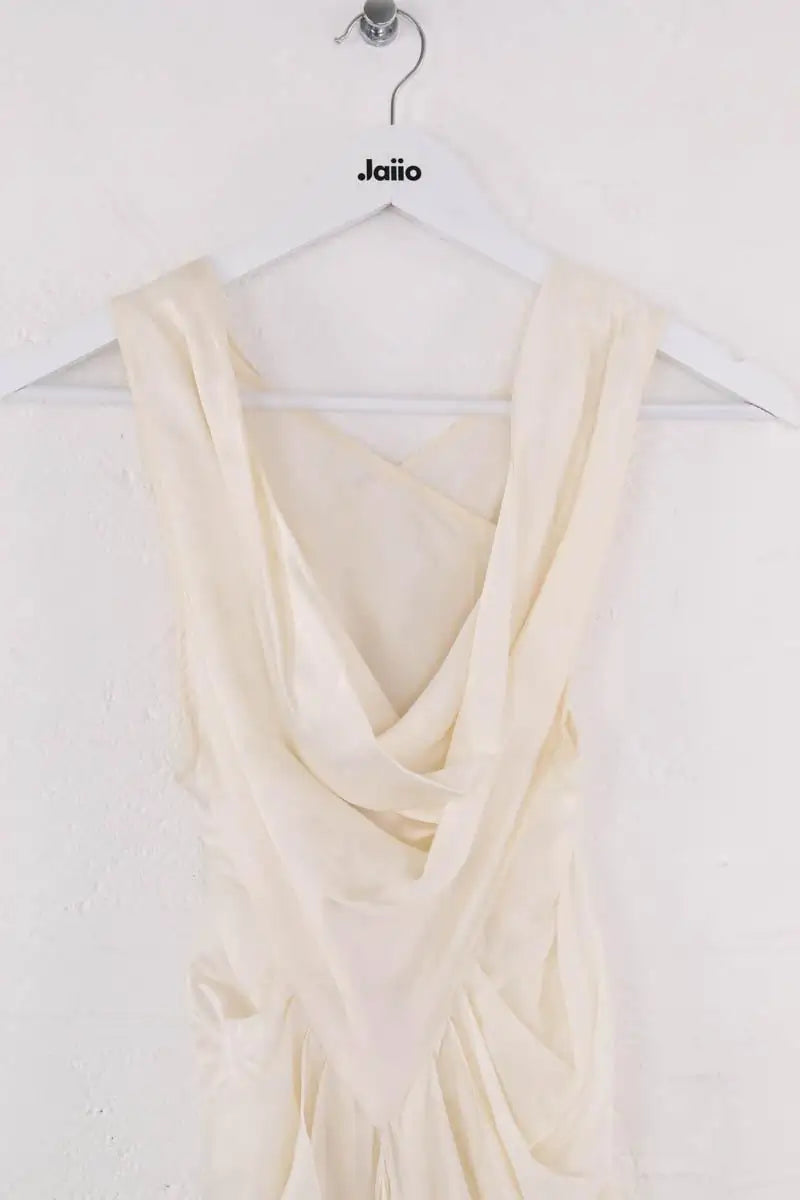 Robe Rick Owens Ecru en Synthétique