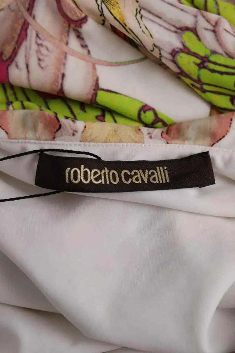 Robe Roberto Cavalli Beige en Synthétique