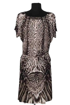 Robe Roberto Cavalli Blanc en Viscose, taille S - Seconde Main