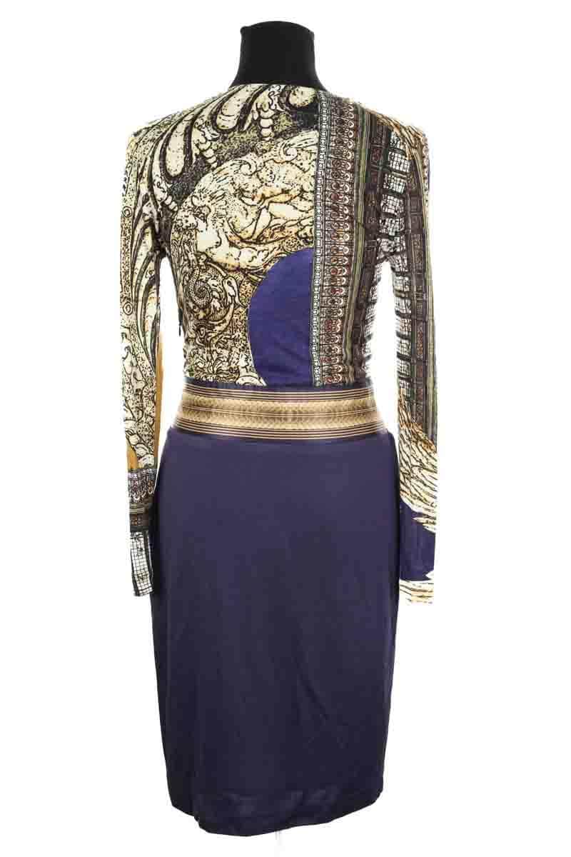 Robe Roberto Cavalli Bleu en Viscose