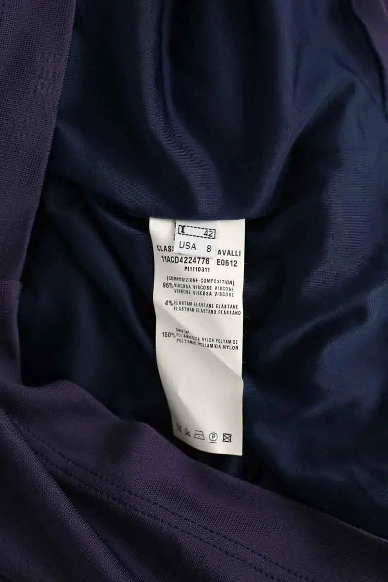 Robe Roberto Cavalli Bleu en Viscose