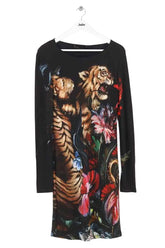 Robe Roberto Cavalli Noir en Viscose, taille XL - Seconde Main