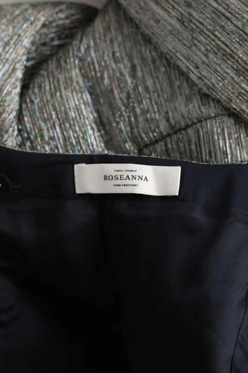 Robe Roseanna Argent en Polyester