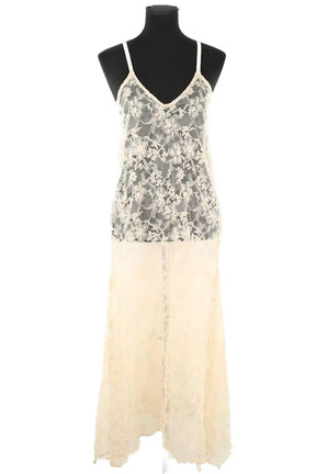 Robe Roseanna Beige en Synthétique, taille M - Seconde Main