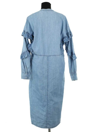 Robe Roseanna Bleu en Coton
