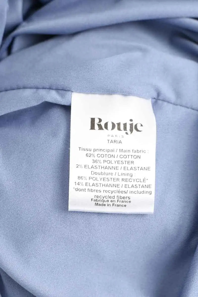 Robe Rouje Bleu en Coton