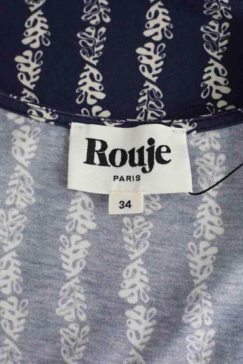 Robe Rouje Bleu en Coton