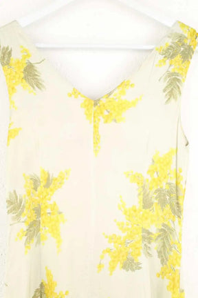 Robe Rouje Jaune en Synthétique