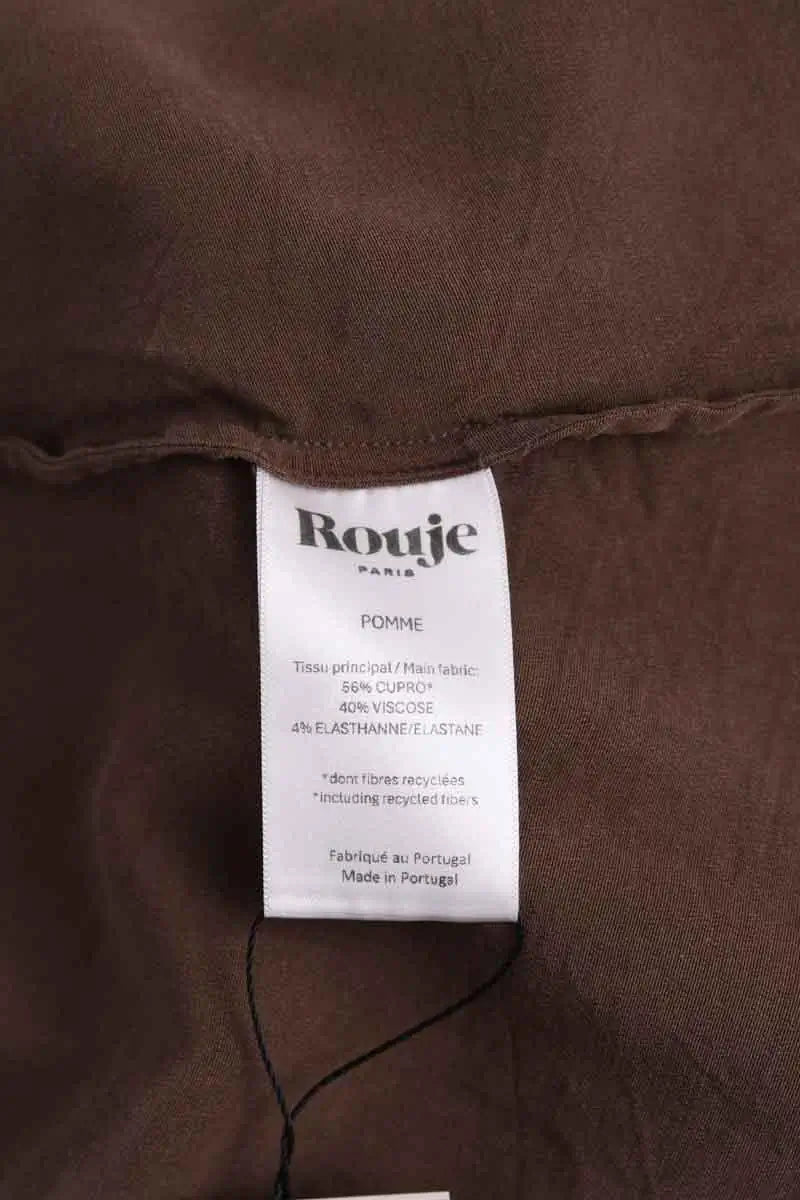 Robe Rouje Marron en Coton