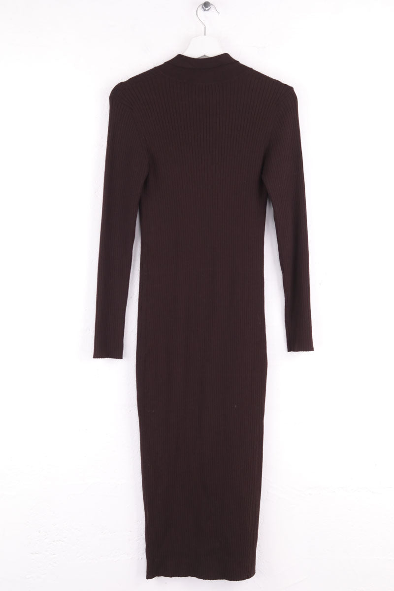 Robe Rouje Marron en Synthétique