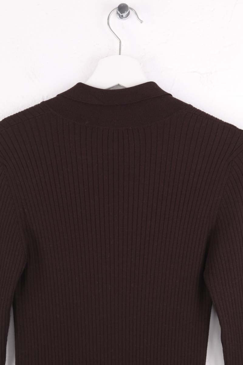 Robe Rouje Marron en Synthétique