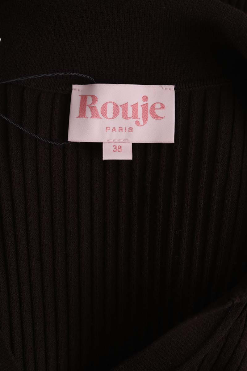 Robe Rouje Marron en Synthétique