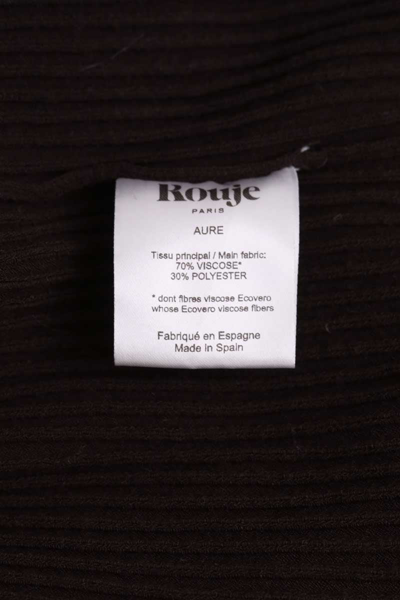 Robe Rouje Marron en Synthétique
