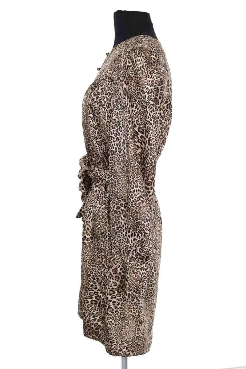 Robe Rouje Marron en Synthétique