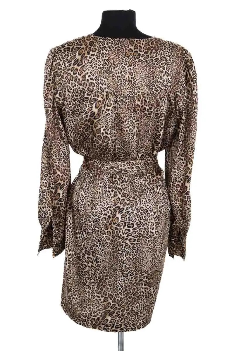 Robe Rouje Marron en Synthétique
