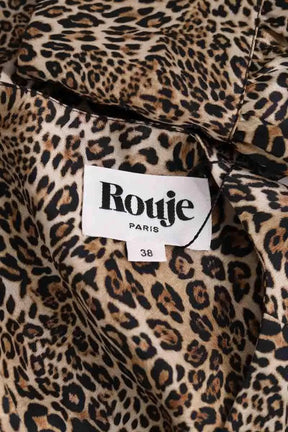 Robe Rouje Marron en Synthétique