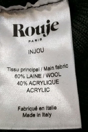 Robe Rouje Noir en Laine