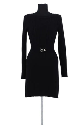 Robe Rouje Noir en Laine, taille S - Seconde Main