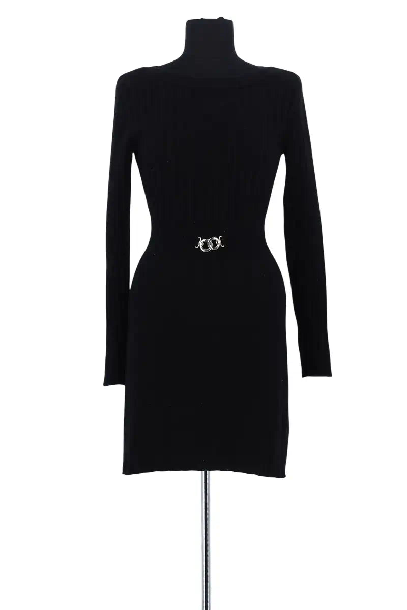 Robe Rouje Noir en Laine, taille S - Seconde Main