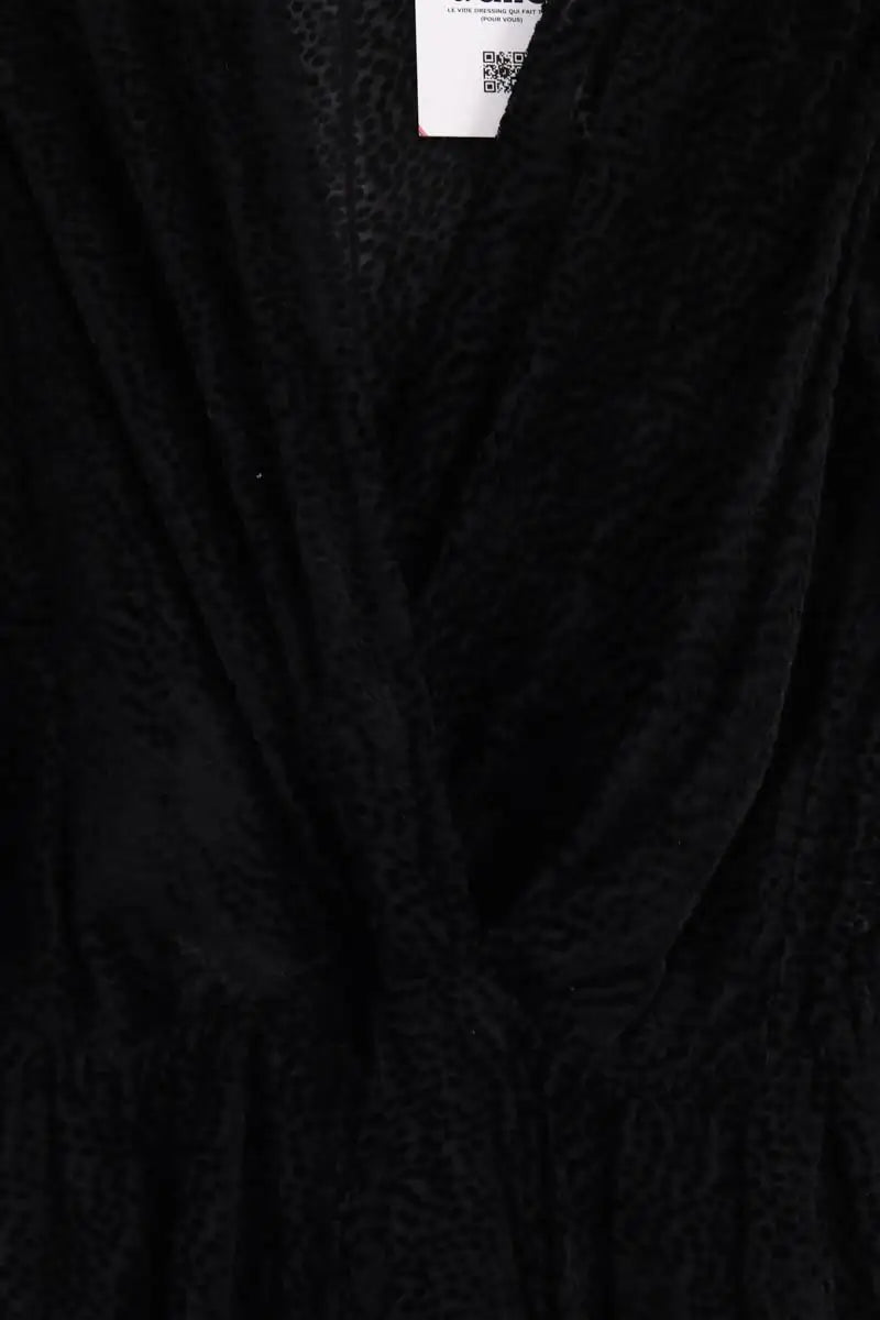 Robe Rouje Noir en Viscose