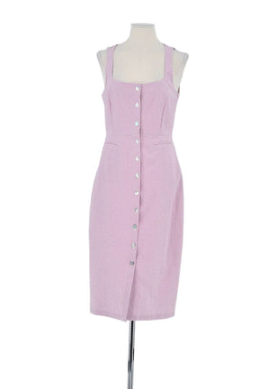 Robe Rouje Rose en Coton, taille M - Seconde Main