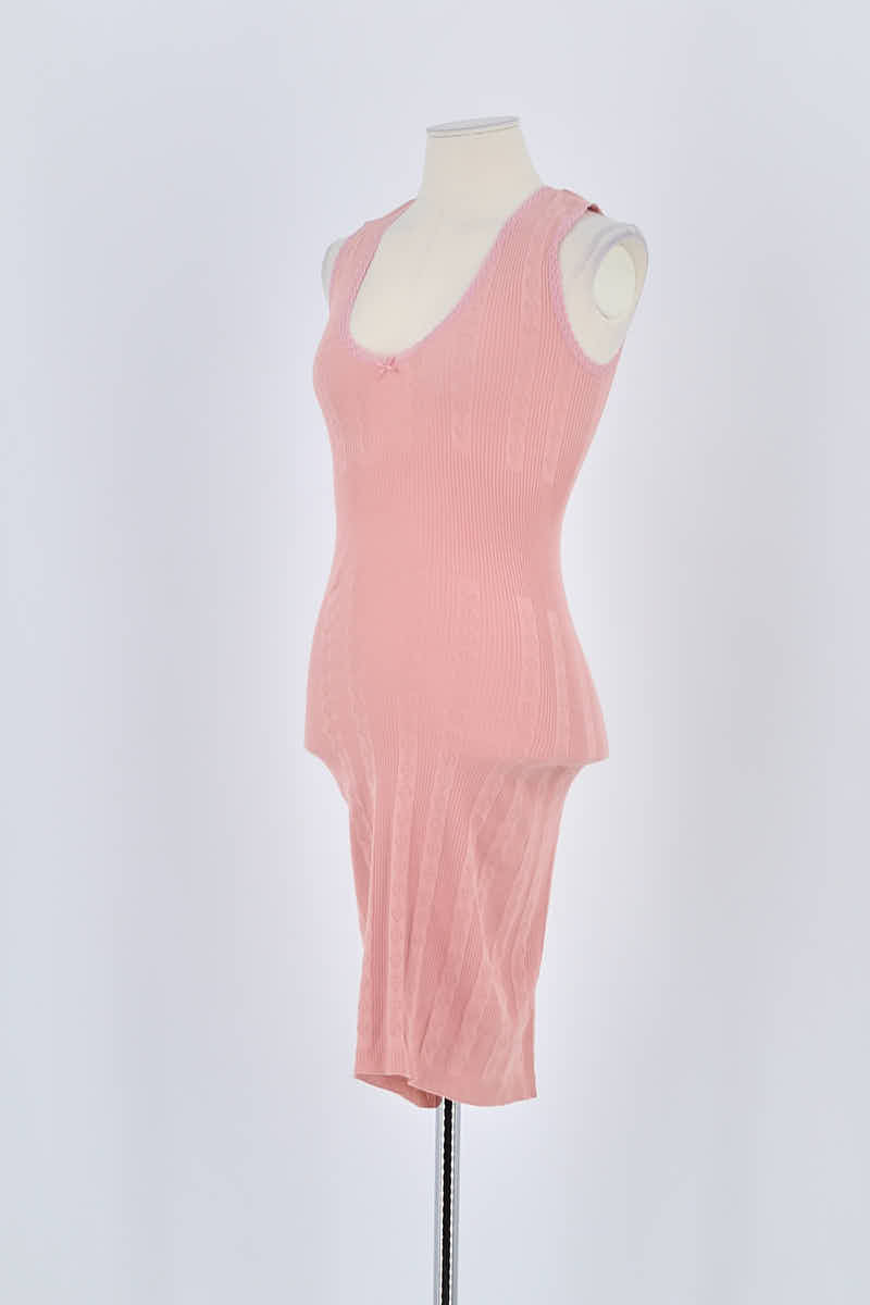 Robe Rouje Rose en Polyester