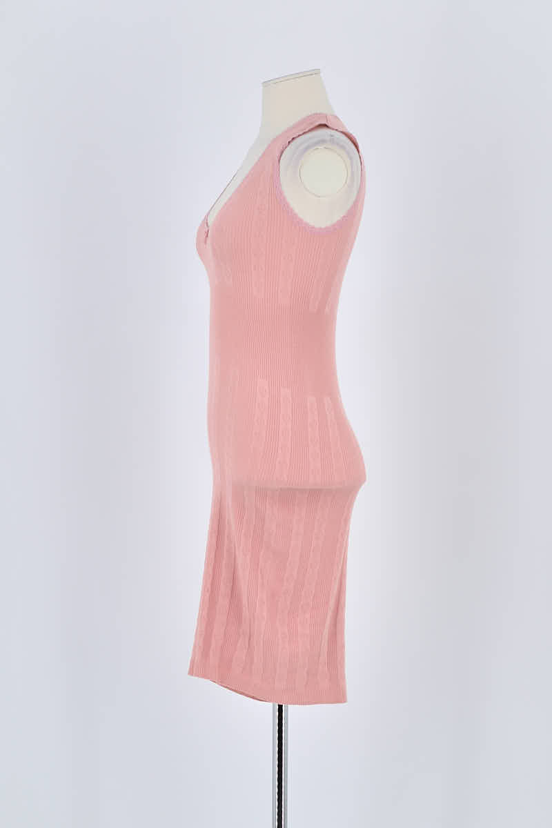 Robe Rouje Rose en Polyester