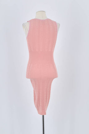 Robe Rouje Rose en Polyester