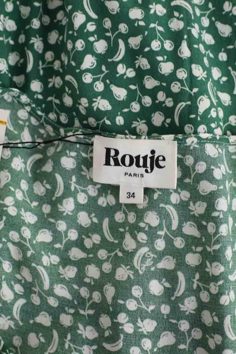 Robe Rouje Vert en Viscose