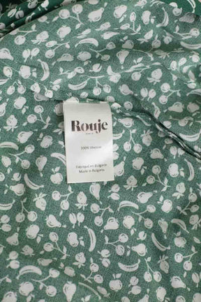 Robe Rouje Vert en Viscose