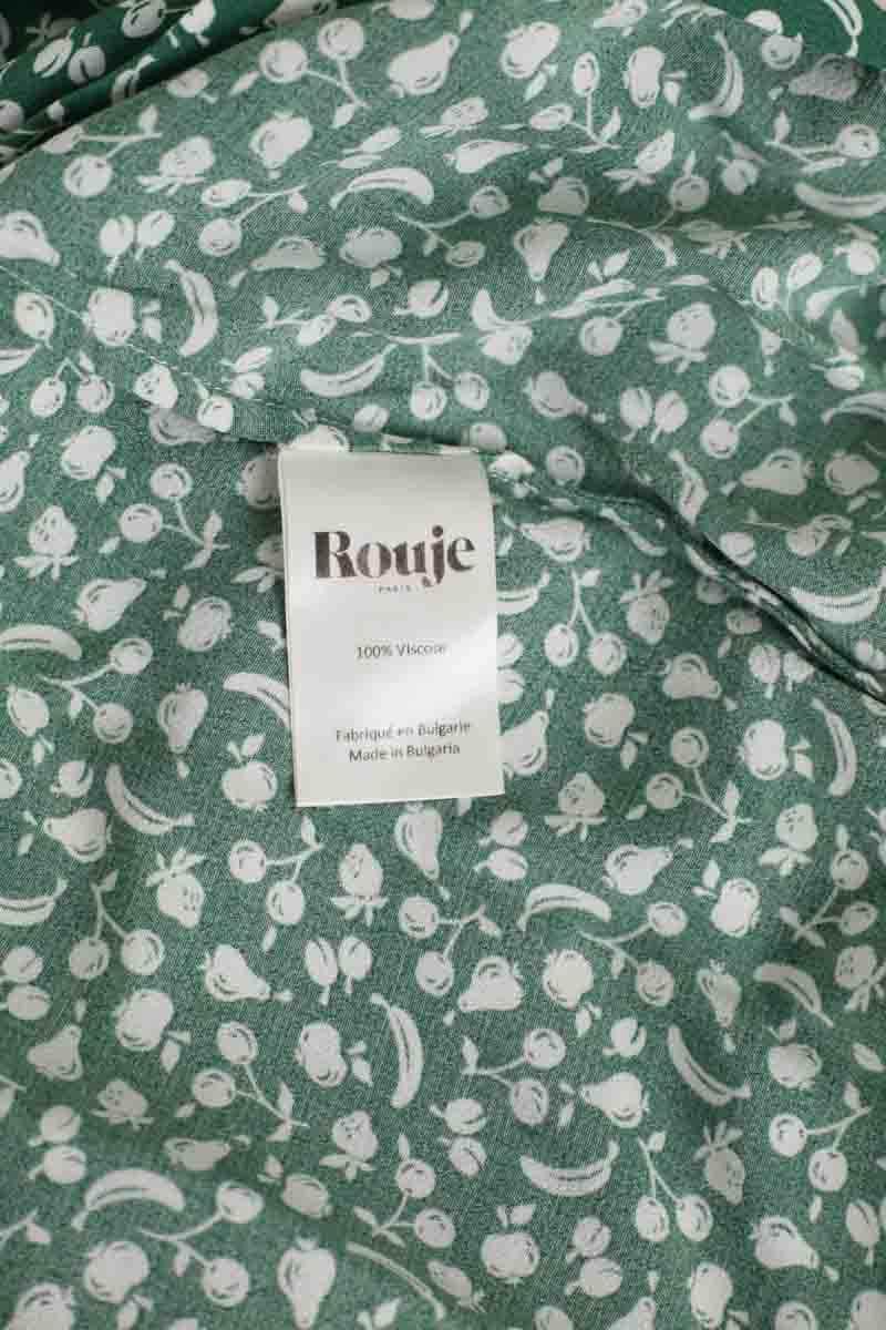 Robe Rouje Vert en Viscose