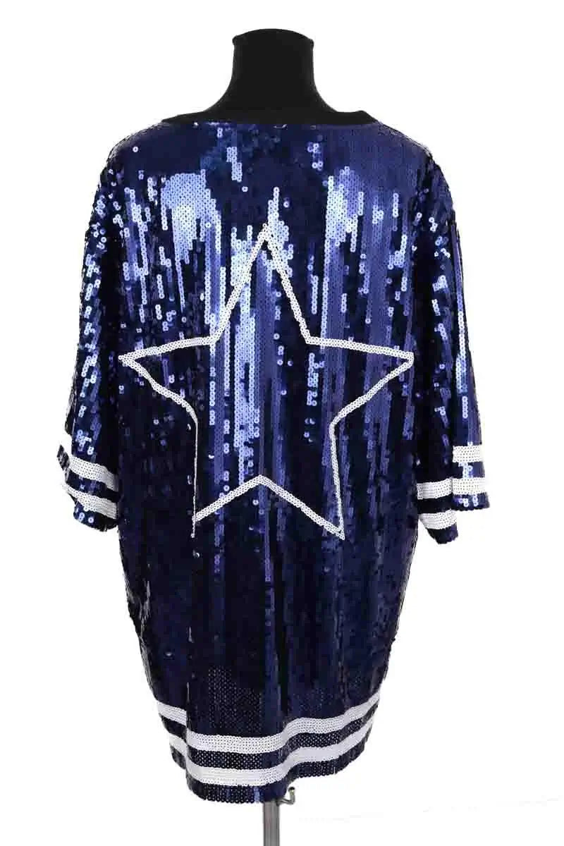 Robe Ruta Marine en Paillettes