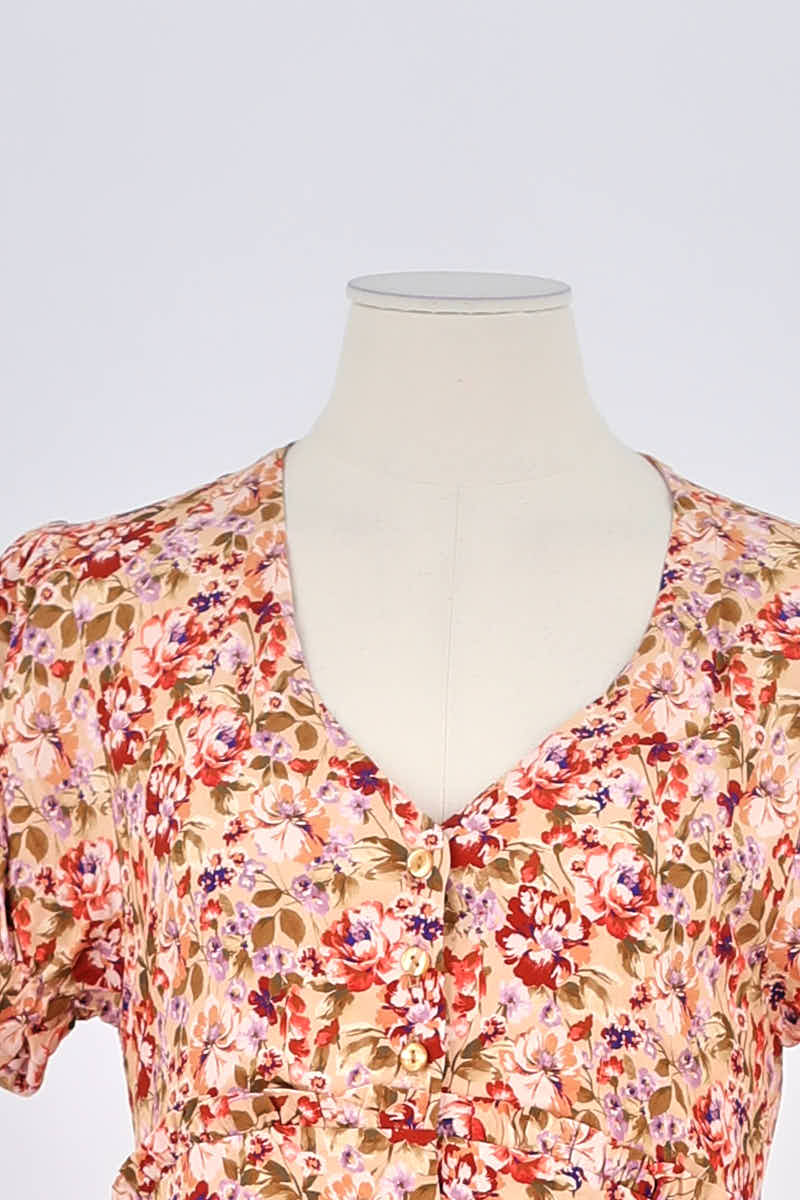Robe Saaj Rose en Viscose