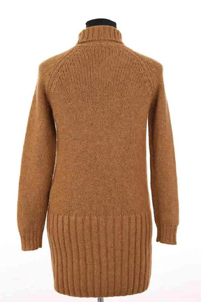 Robe Saint Laurent Kaki en Laine