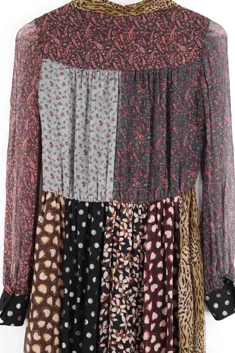 Robe Saint Laurent Multicolore en Soie