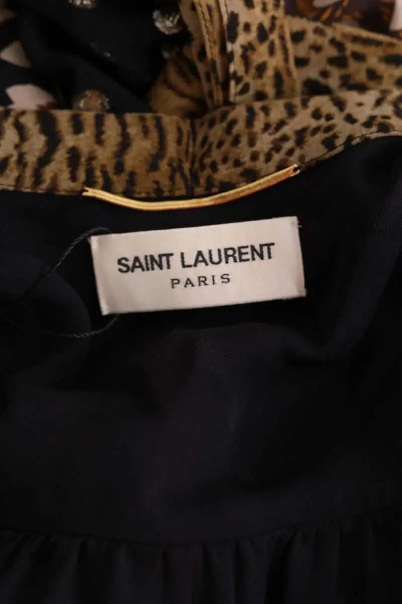 Robe Saint Laurent Multicolore en Soie