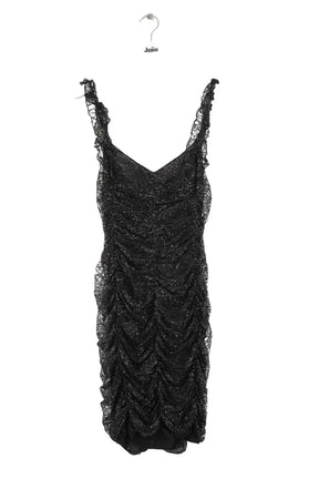 Robe Saint Laurent Noir en Polyester, taille L - Seconde Main