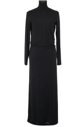 Robe Saint Laurent Noir en Soie, taille S - Seconde Main