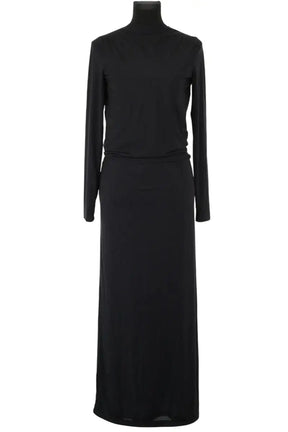 Robe Saint Laurent Noir en Soie, taille S - Seconde Main