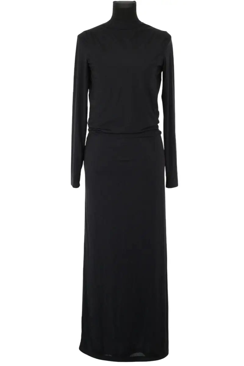 Robe Saint Laurent Noir en Soie, taille S - Seconde Main