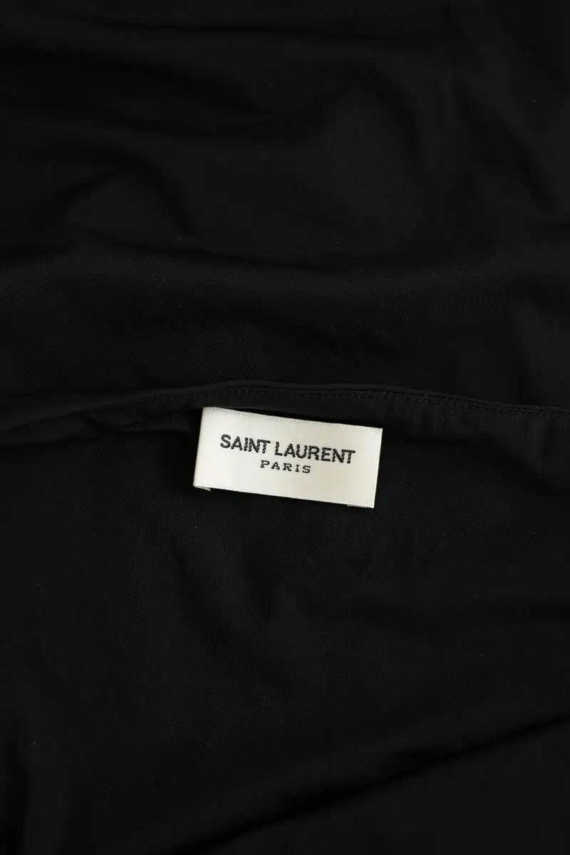 Robe Saint Laurent Noir en Soie