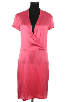 Robe Saint Laurent Rose en Soie, taille S - Seconde Main