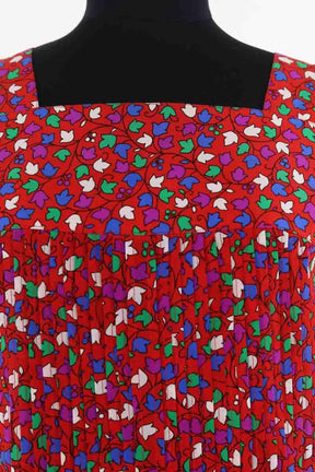 Robe Saint Laurent Rouge en Soie